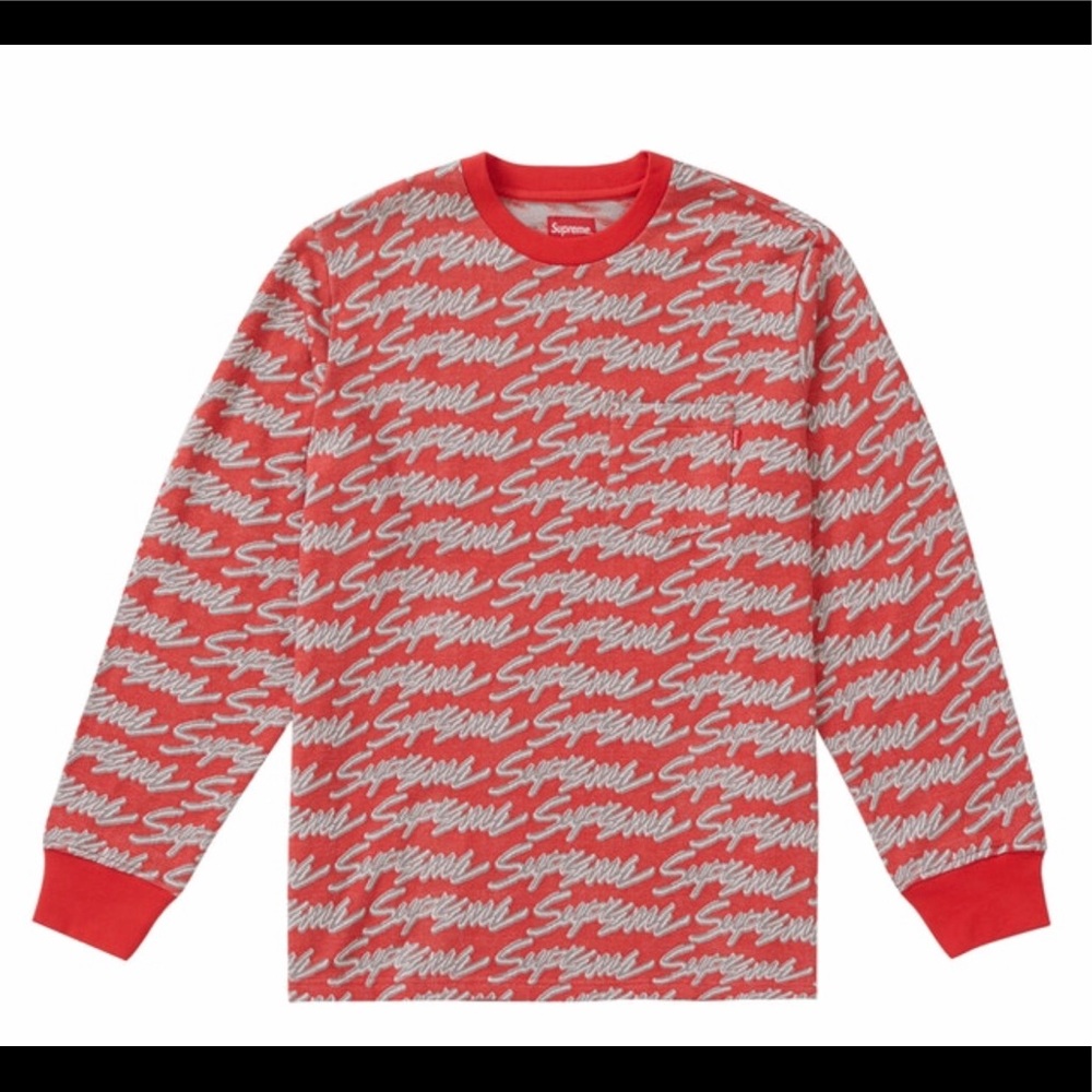 Supreme Red Signature Shirt